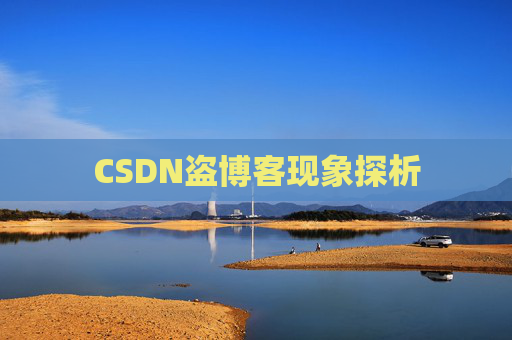 CSDN盗博客现象探析